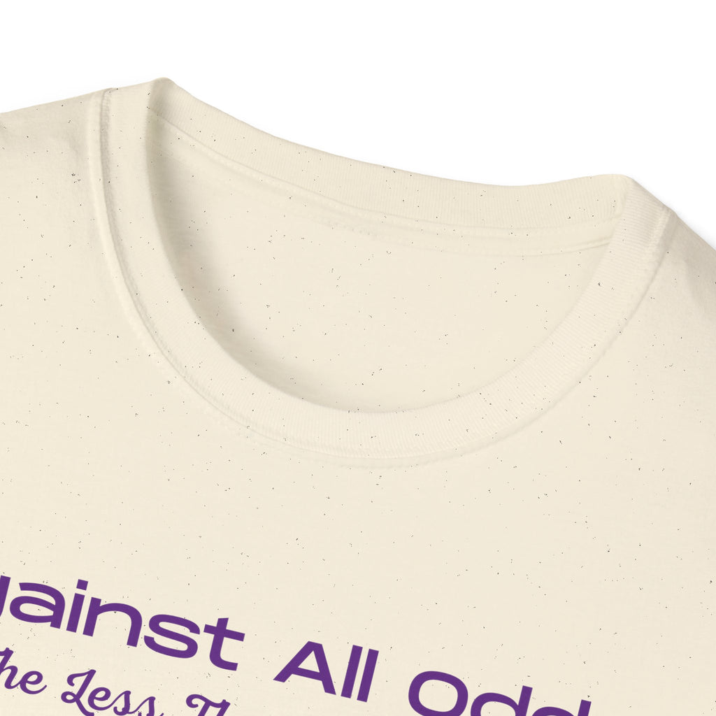 Against All Odds Rainbow T-Shirt – Inspirational 'The Less Than 1% Chance' Design