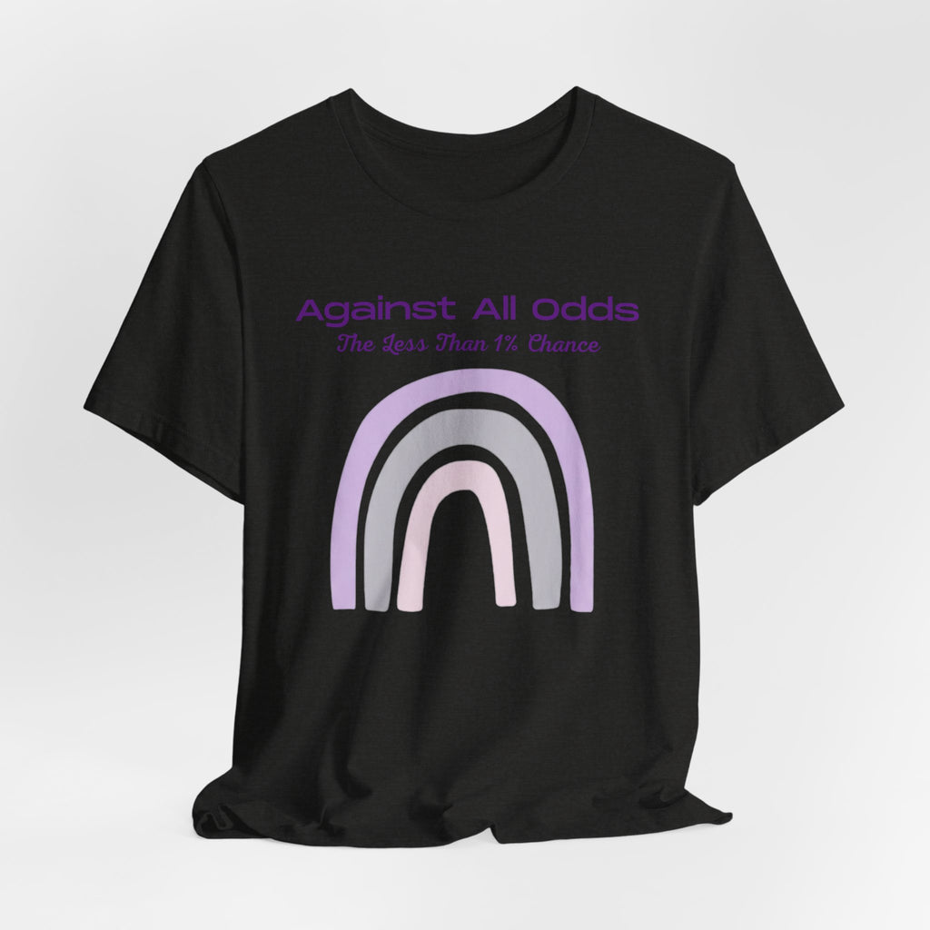 Against All Odds Rainbow Tee – Inspirational Pastel Graphic Shirt