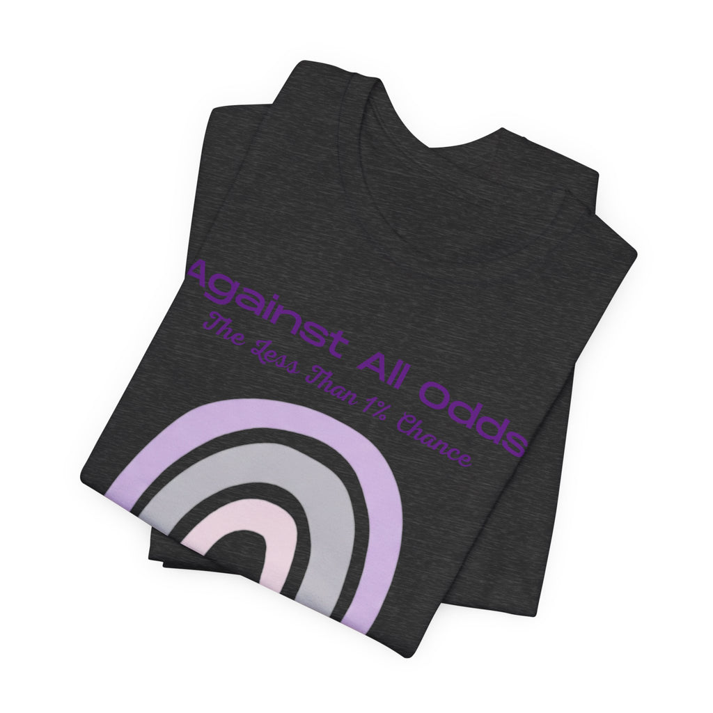 Against All Odds Rainbow Tee – Inspirational Pastel Graphic Shirt