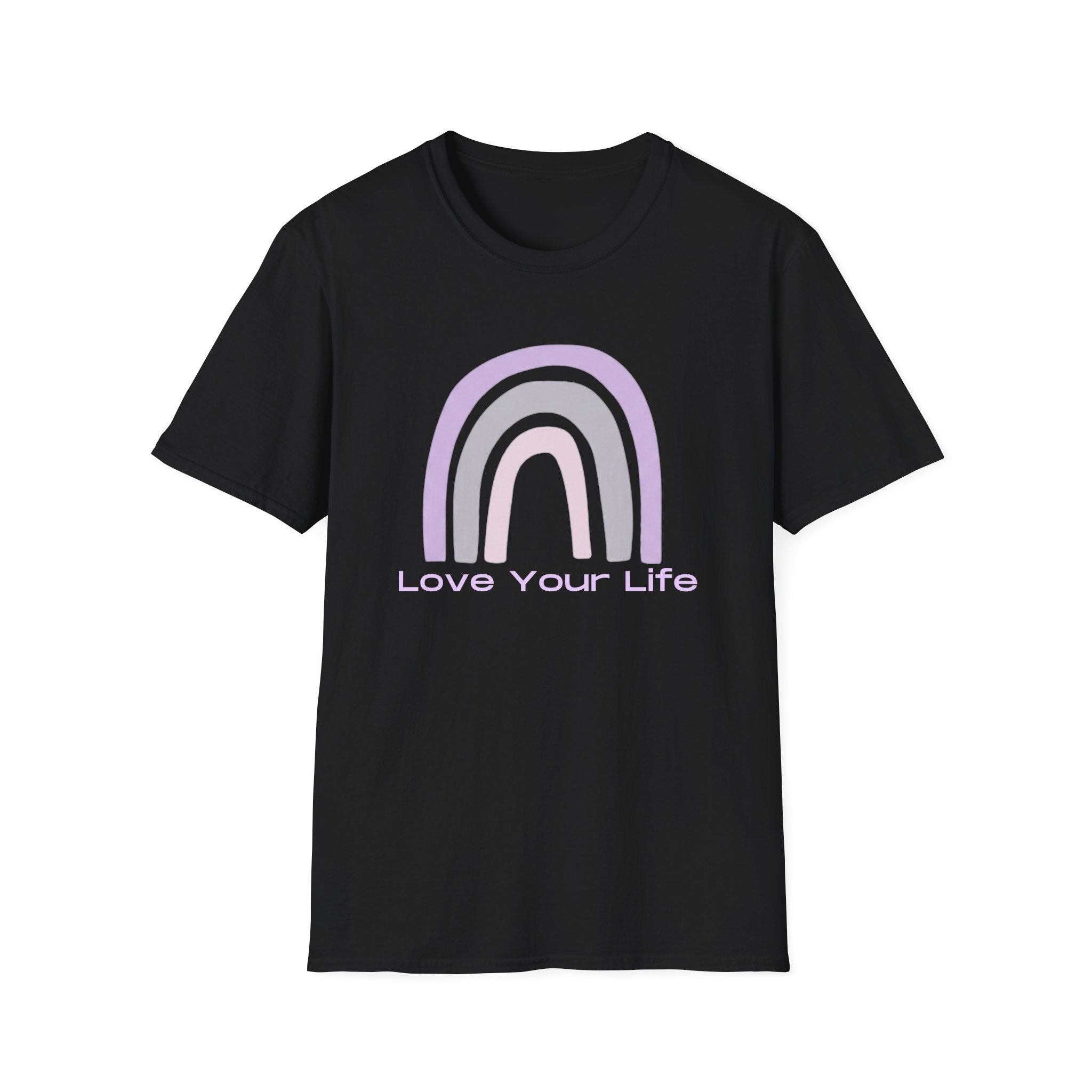 Love Your Life Rainbow T-Shirt — Pastel Inspirational Tee