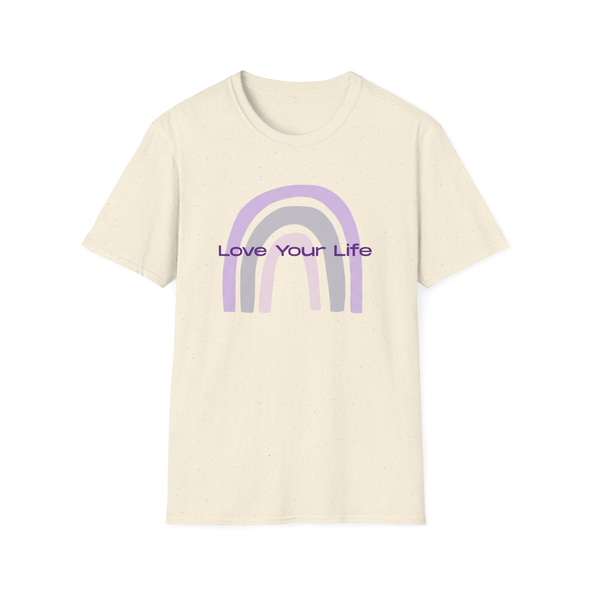Love Your Life Rainbow T-Shirt — Pastel Retro Positive Tee