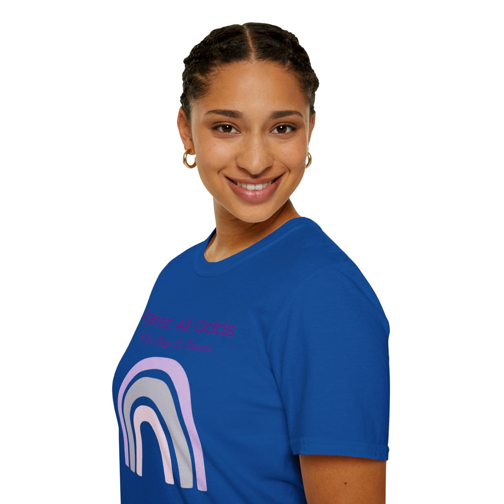 Against All Odds Rainbow T-Shirt – Inspirational 'The Less Than 1% Chance' Design