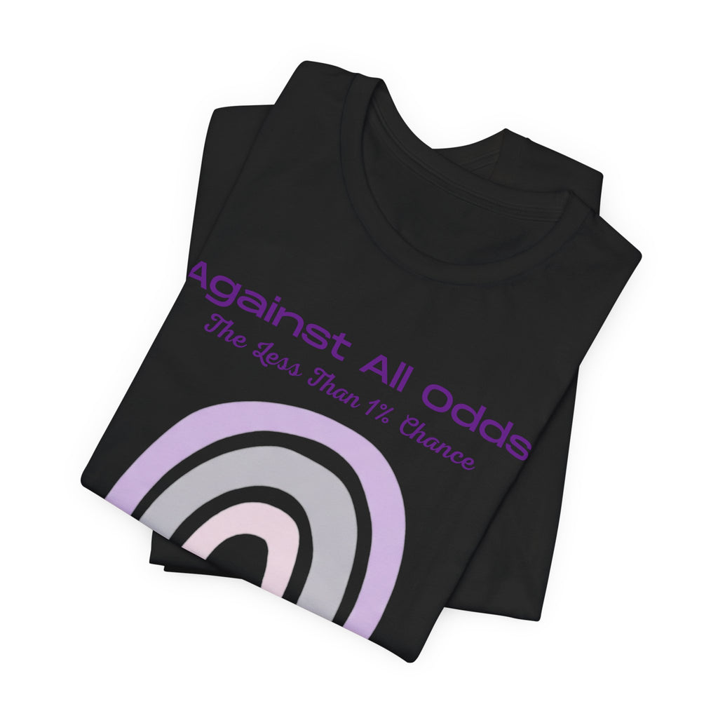 Against All Odds Rainbow Tee – Inspirational Pastel Graphic Shirt
