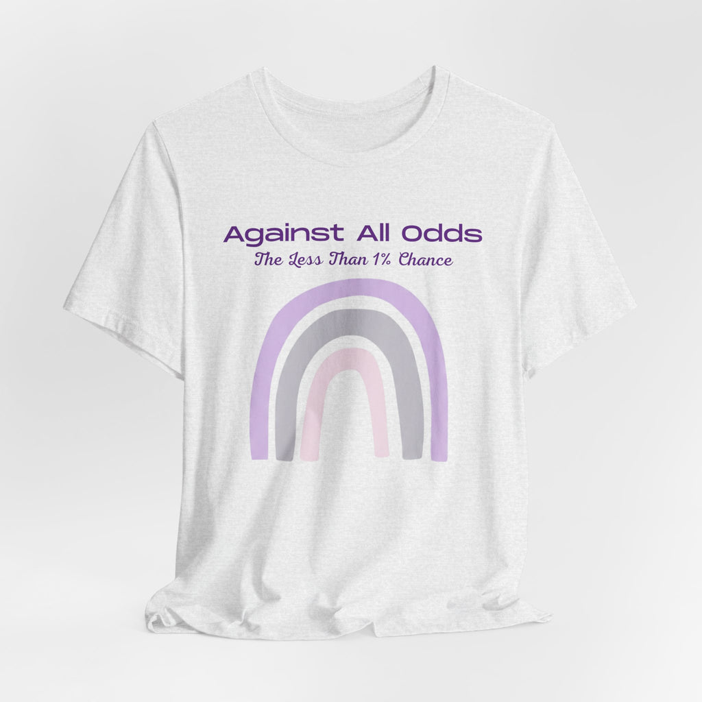 Against All Odds Rainbow Tee – Inspirational Pastel Graphic Shirt