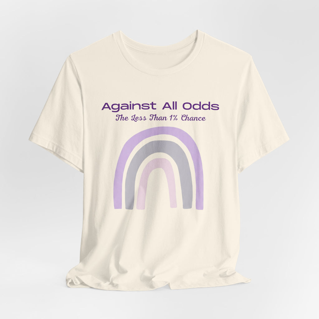 Against All Odds Rainbow Tee – Inspirational Pastel Graphic Shirt