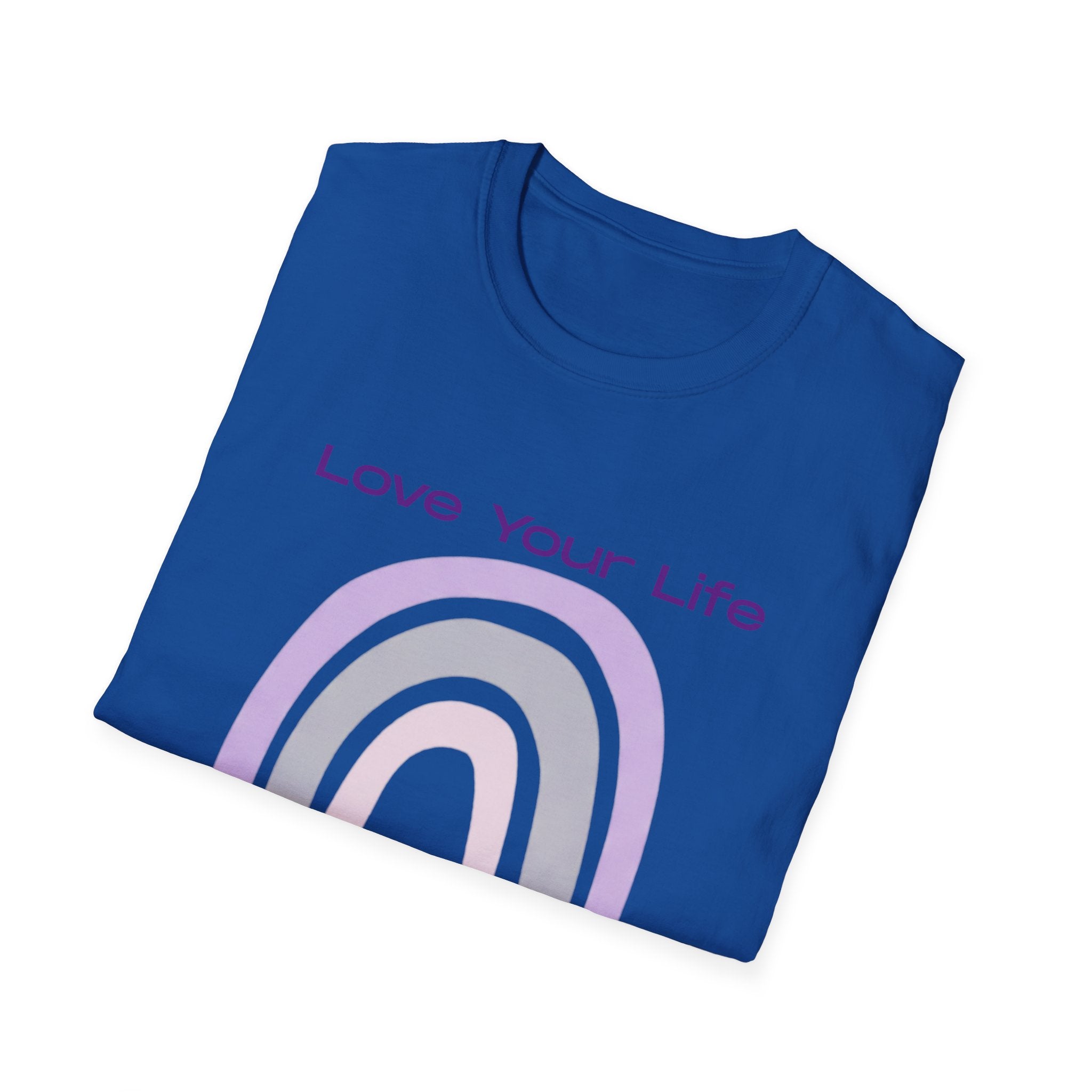 Love Your Life Rainbow T-Shirt — Soft Pastel Everyday Tee