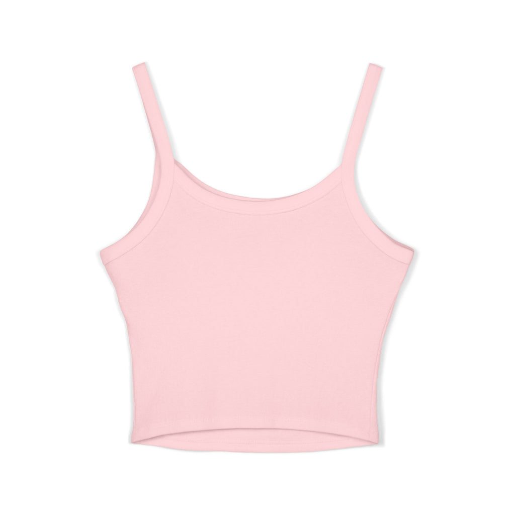 Women's Spaghetti Strap Tank Top — Pastel Rainbow Design
