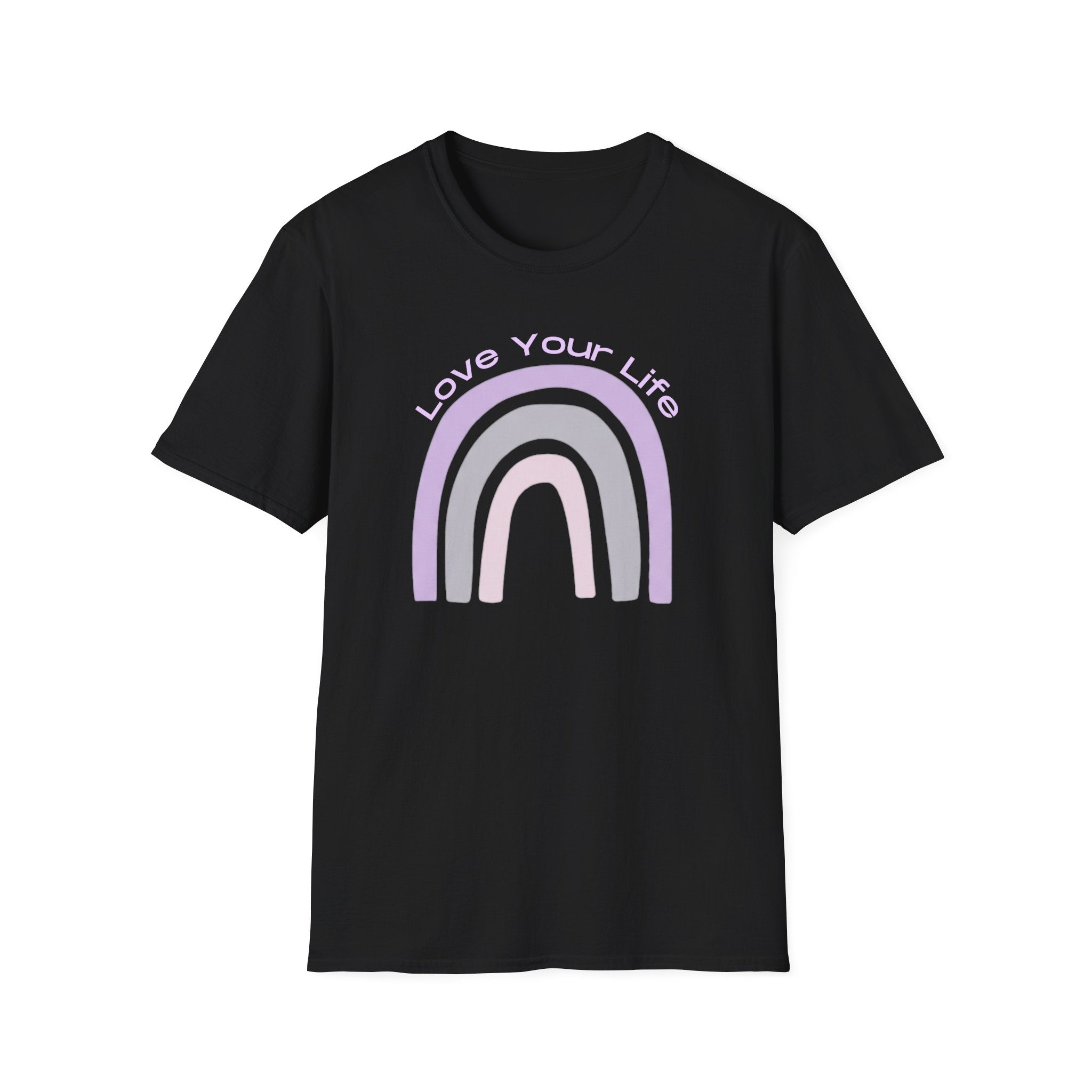 Love Your Life Rainbow T-Shirt — Pastel Retro Positive Tee