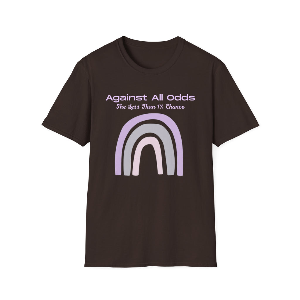 Against All Odds Rainbow T-Shirt — Pastel Inspirational Tee