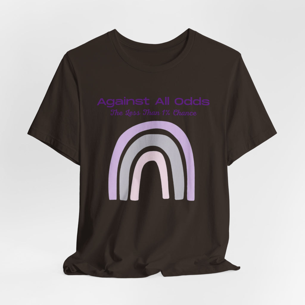 Against All Odds Rainbow Tee – Inspirational Pastel Graphic Shirt