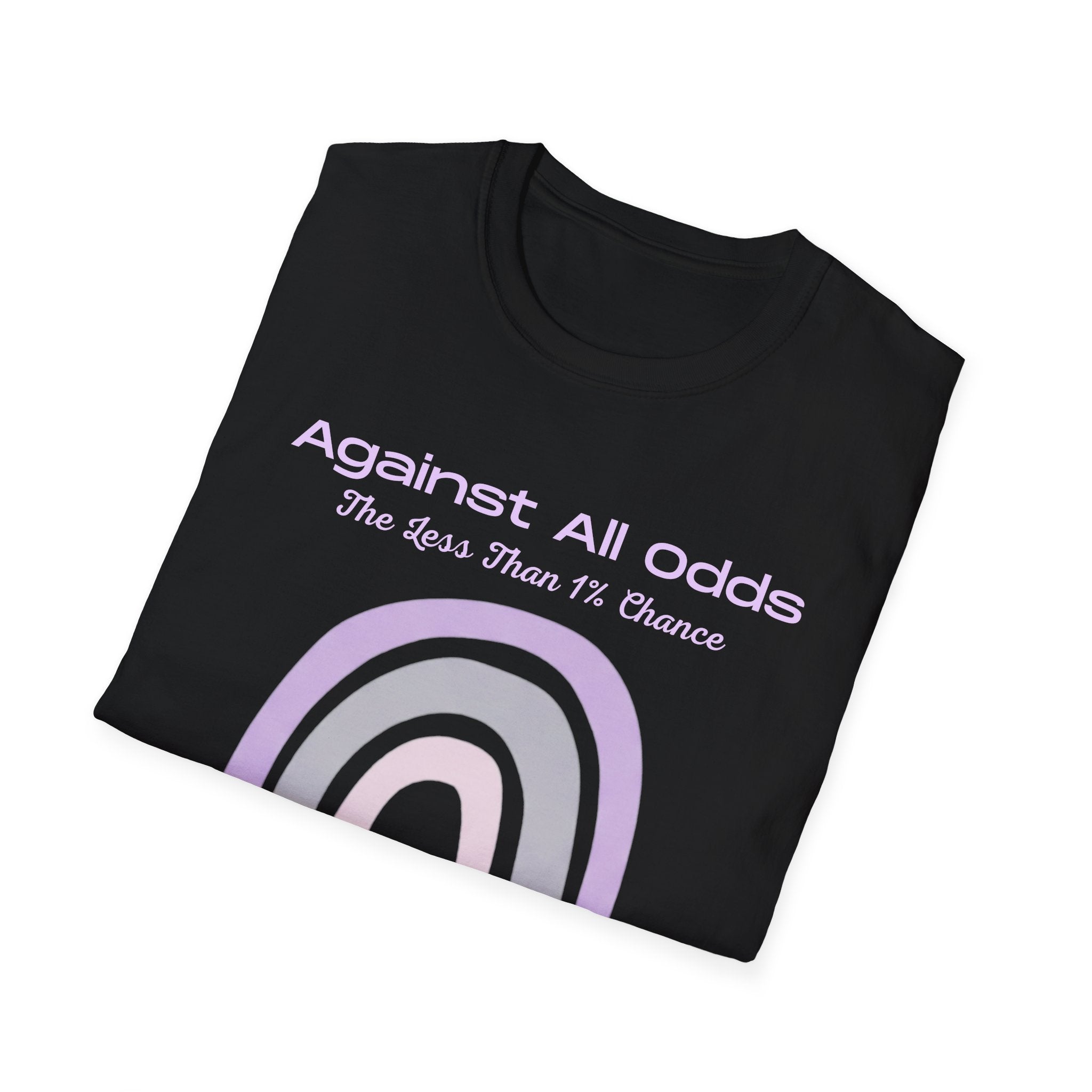 Against All Odds Rainbow T-Shirt — Pastel Inspirational Tee