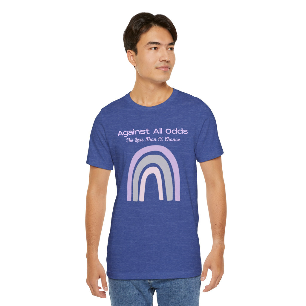 Against All Odds Rainbow Tee — Pastel Inspirational Graphic T-Shirt