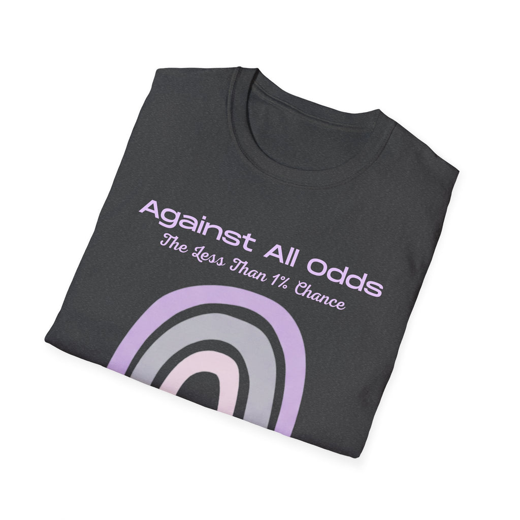 Against All Odds Rainbow T-Shirt — Pastel Inspirational Tee