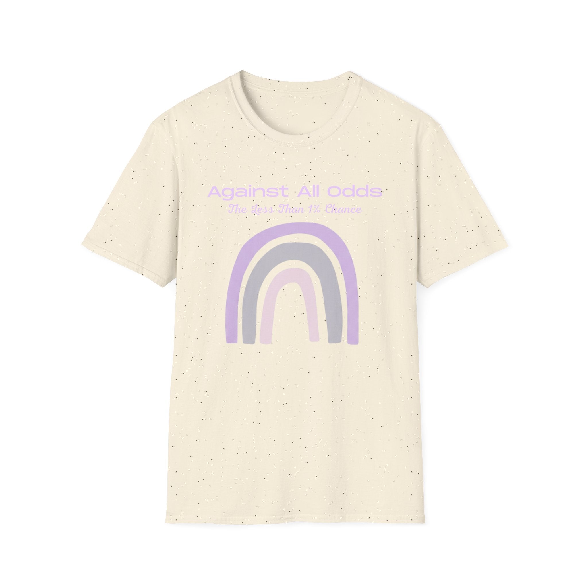 Against All Odds Rainbow T-Shirt — Pastel Inspirational Tee