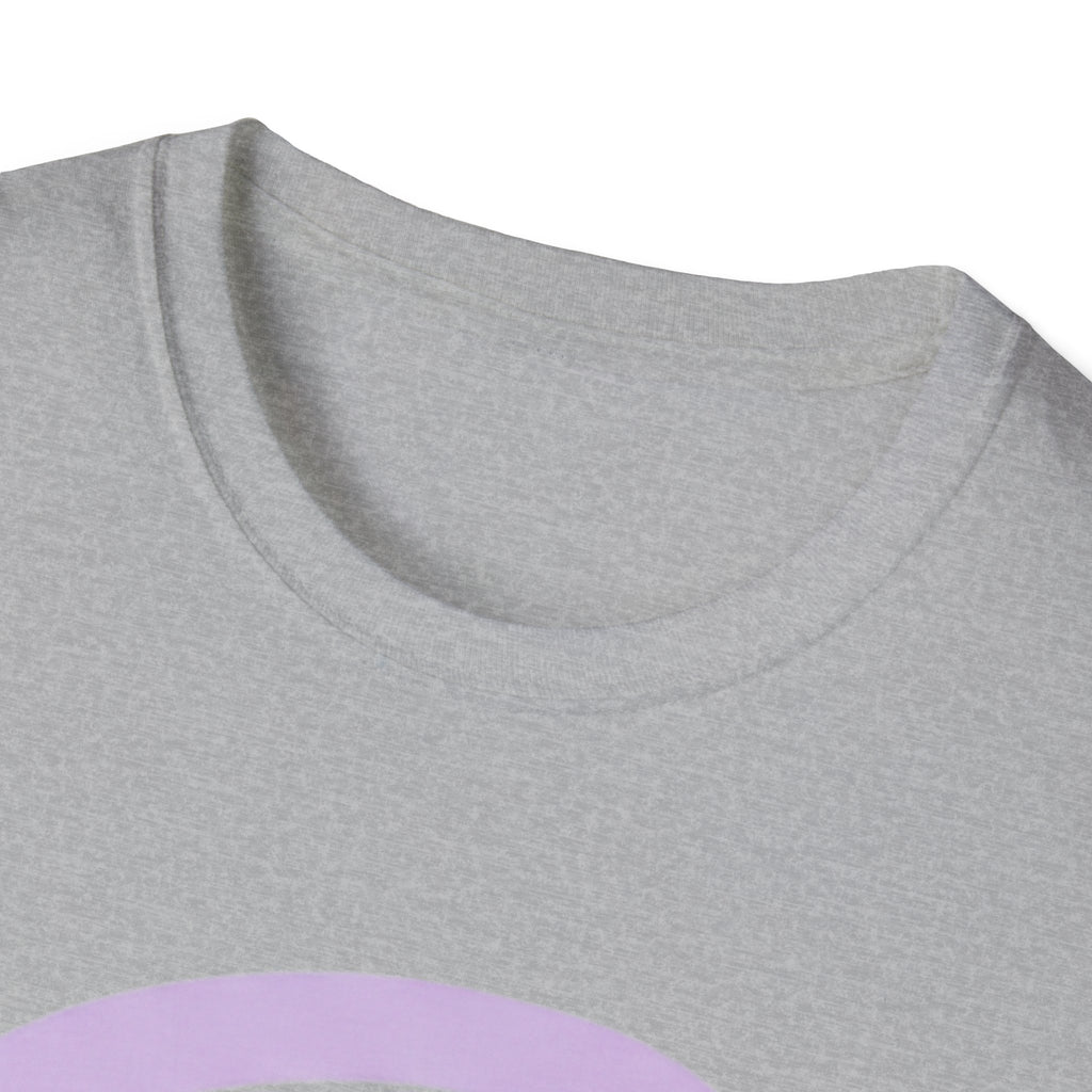 Pastel Rainbow T-Shirt — Minimal Lavender & Grey Rainbow Tee