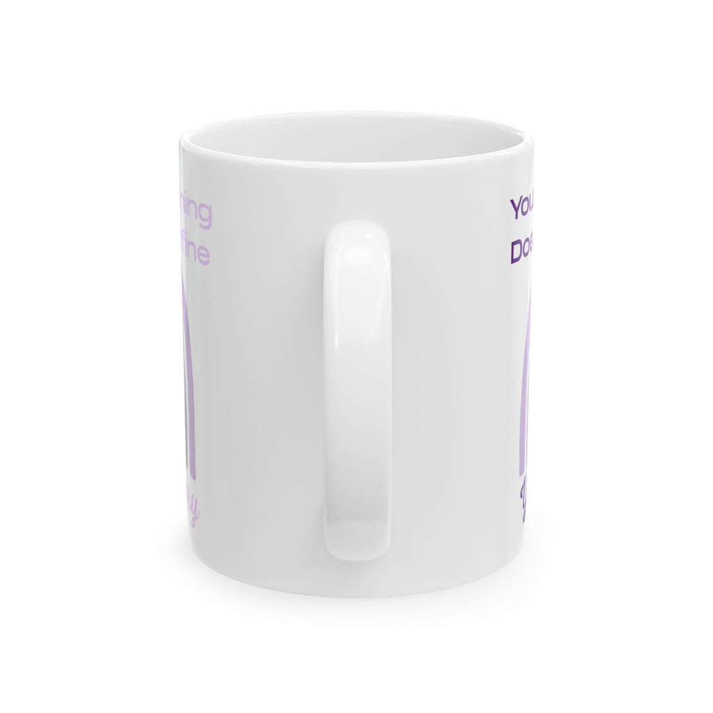 Inspirational Rainbow Ceramic Mug — "Your Beginning Doesn't Define Your Story" (11oz & 15oz)