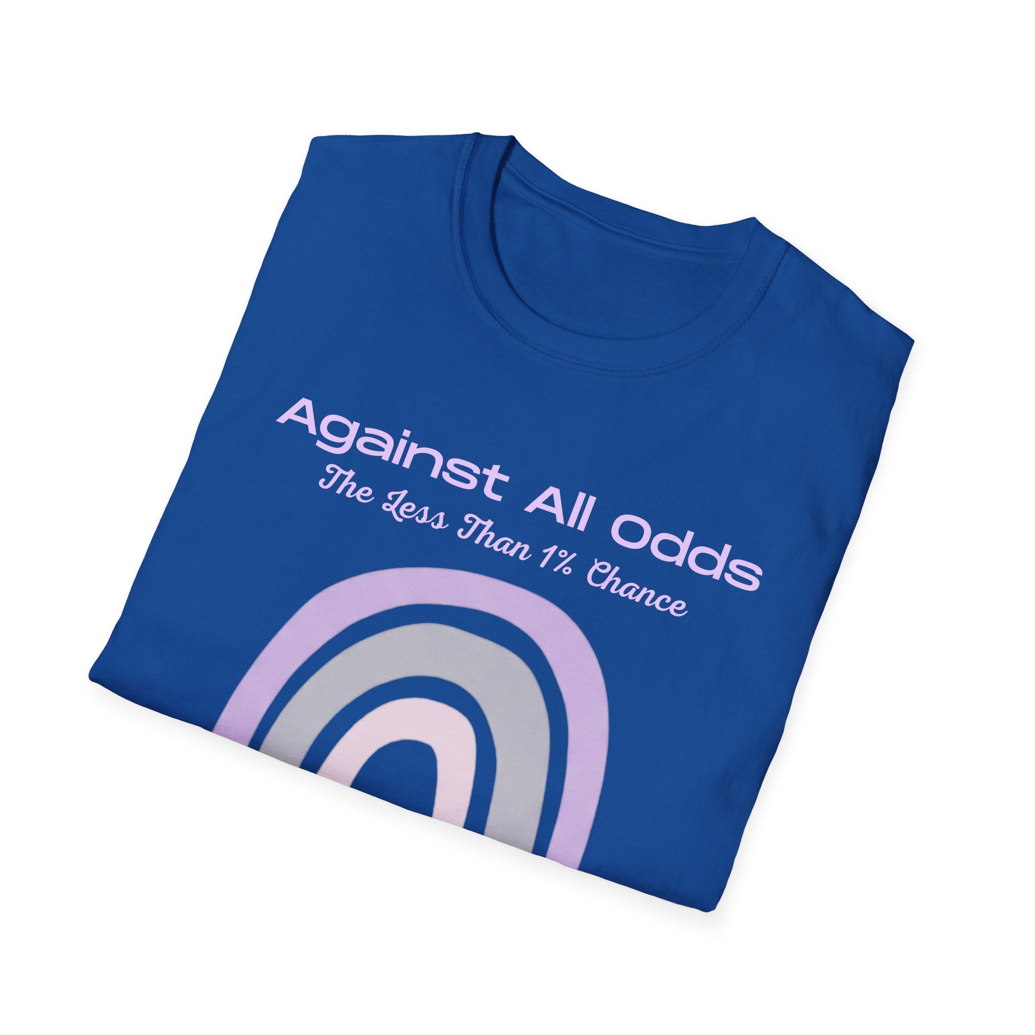 Against All Odds Rainbow T-Shirt — Pastel Inspirational Tee