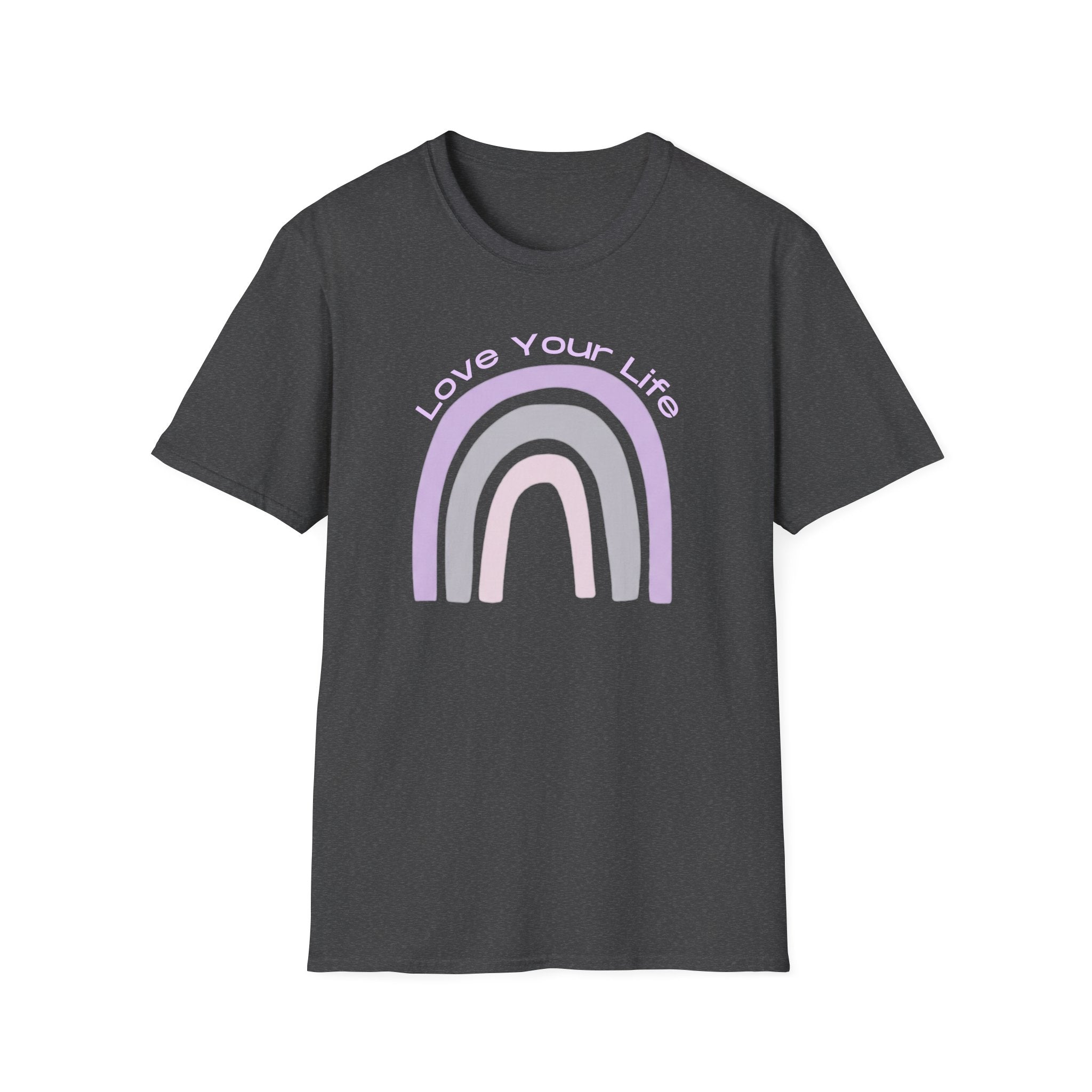 Love Your Life Rainbow T-Shirt — Pastel Retro Positive Tee