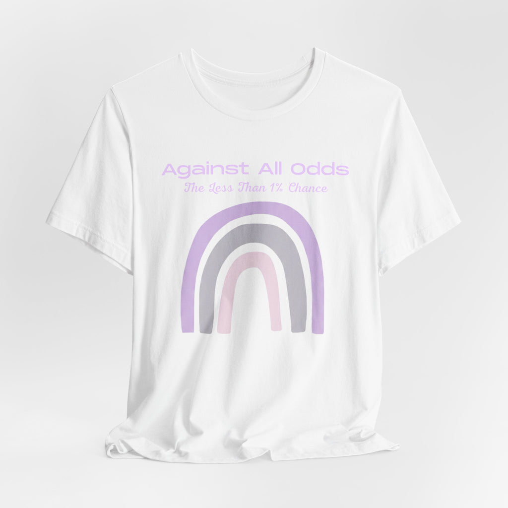 Against All Odds Rainbow Tee — Pastel Inspirational Graphic T-Shirt