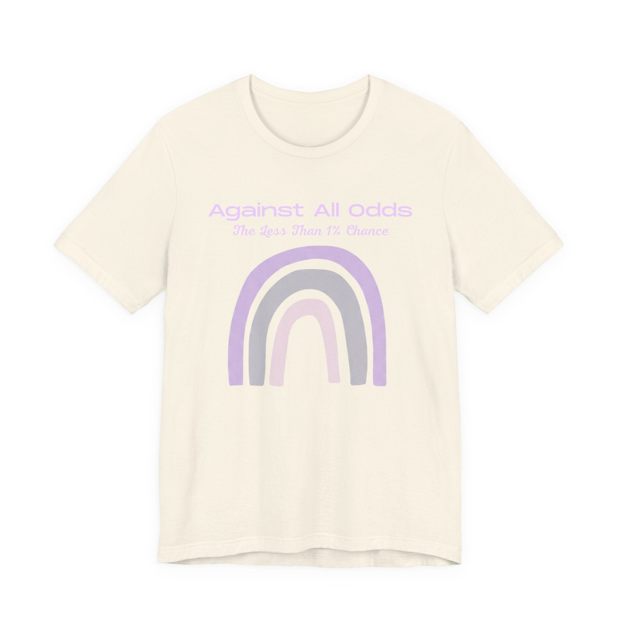 Against All Odds Rainbow Tee — Pastel Inspirational Graphic T-Shirt