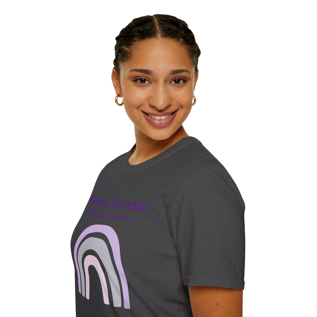 Against All Odds Rainbow T-Shirt – Inspirational 'The Less Than 1% Chance' Design