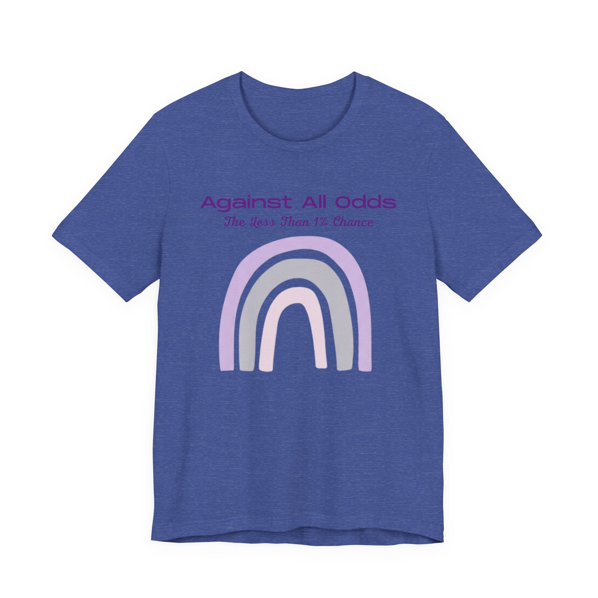 Against All Odds Rainbow Tee – Inspirational Pastel Graphic Shirt