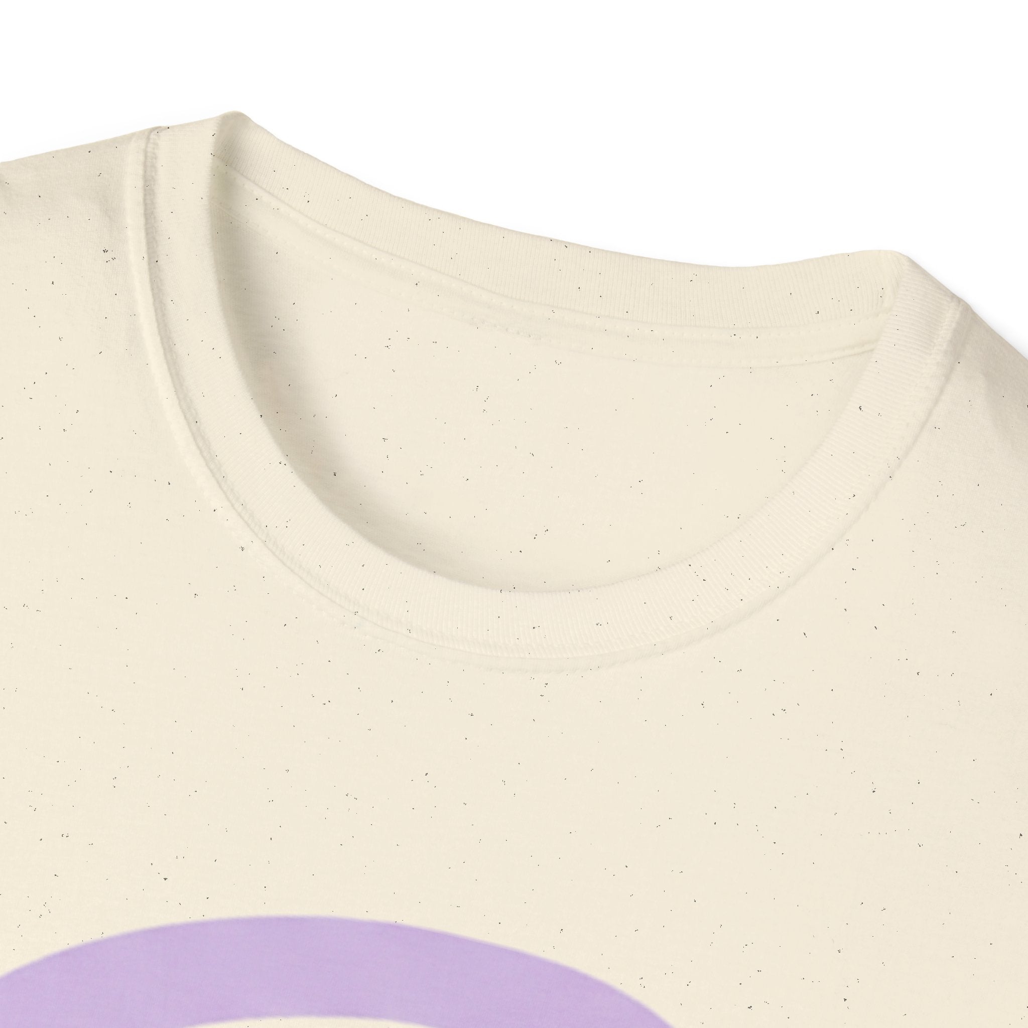 Pastel Rainbow T-Shirt — Minimal Lavender & Grey Rainbow Tee