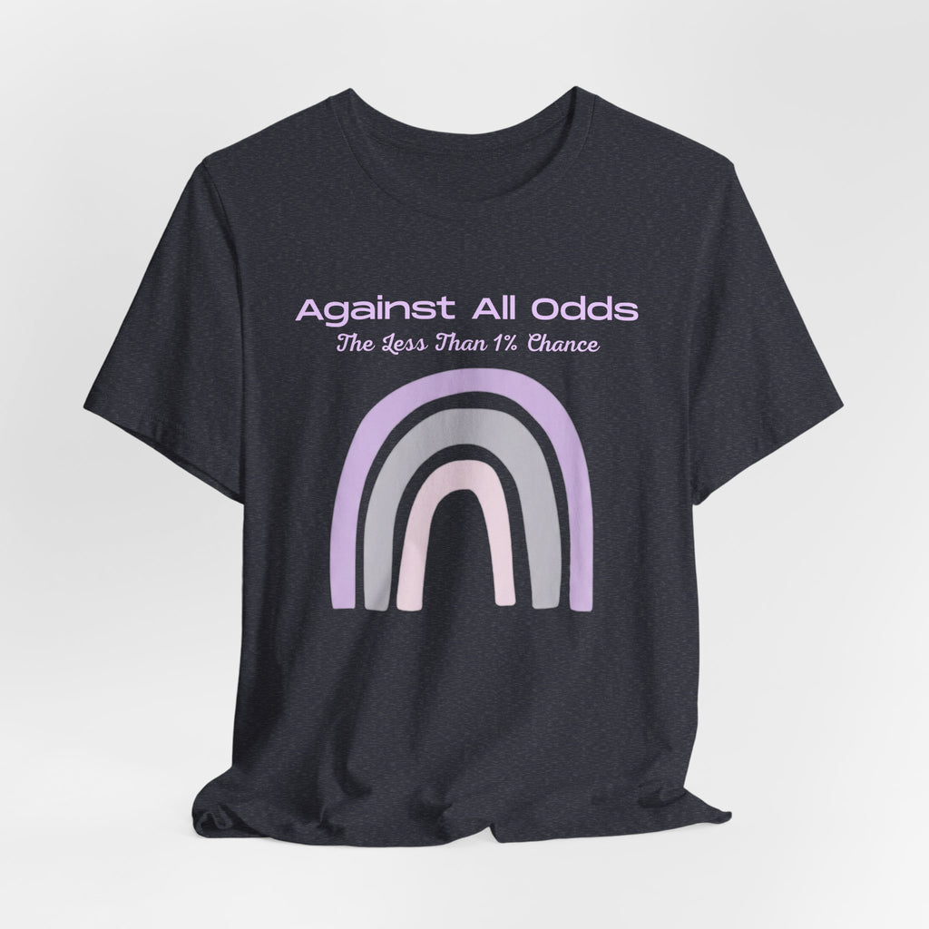 Against All Odds Rainbow Tee — Pastel Inspirational Graphic T-Shirt