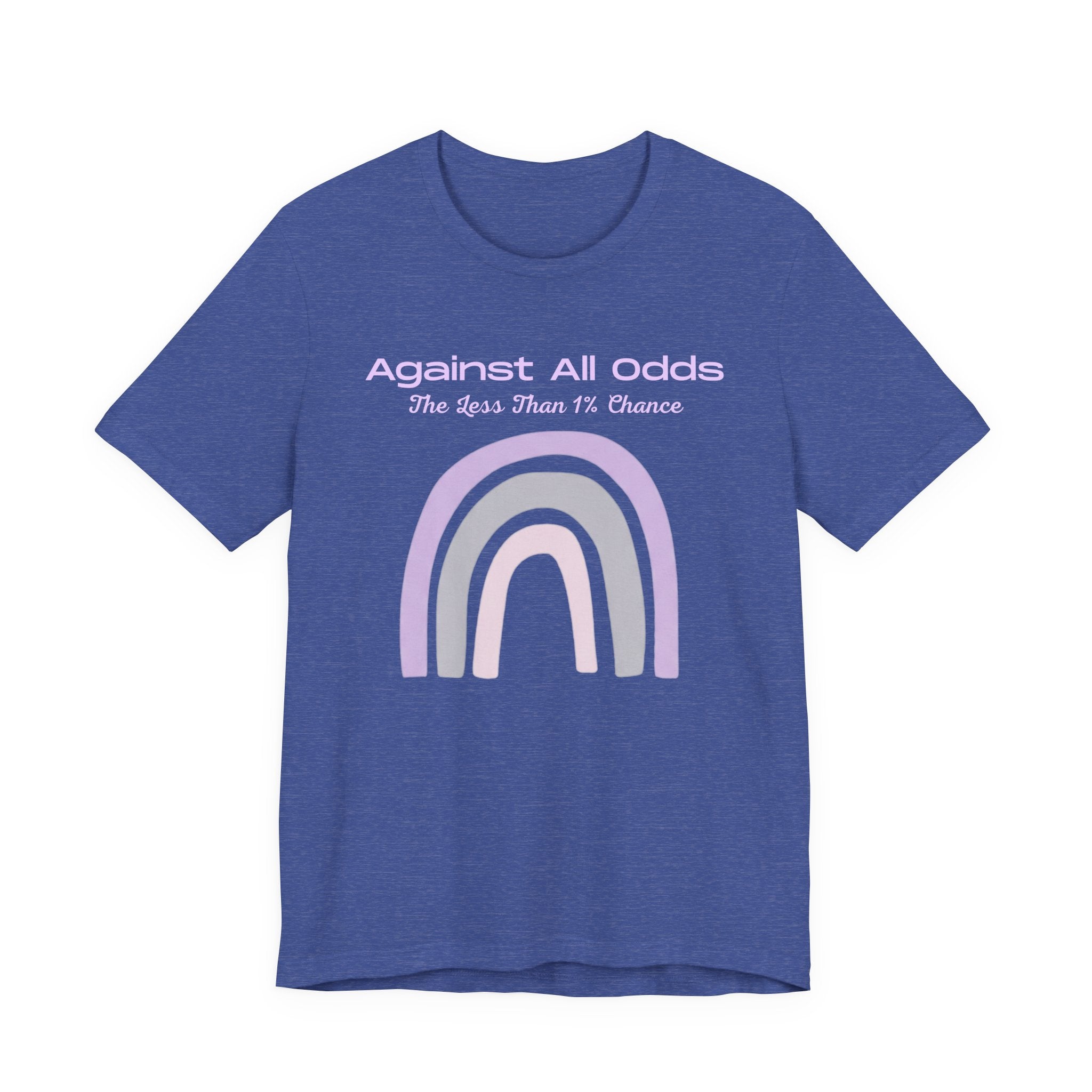 Against All Odds Rainbow Tee — Pastel Inspirational Graphic T-Shirt