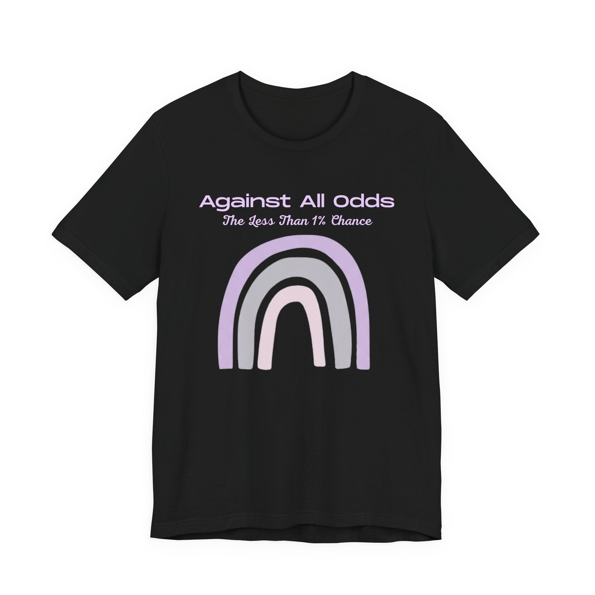 Against All Odds Rainbow Tee — Pastel Inspirational Graphic T-Shirt