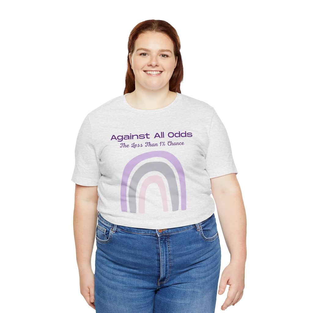 Against All Odds Rainbow Tee – Inspirational Pastel Graphic Shirt