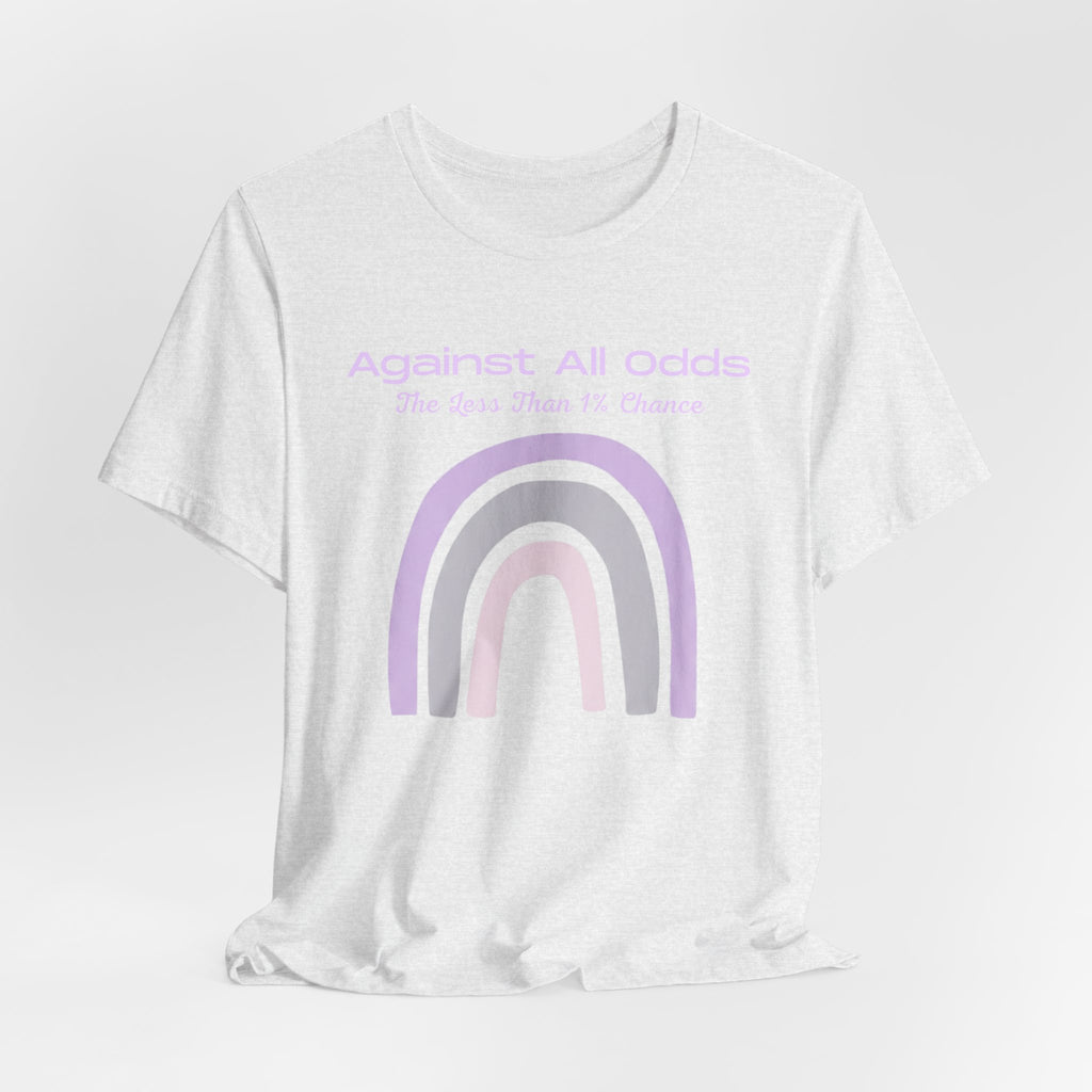 Against All Odds Rainbow Tee — Pastel Inspirational Graphic T-Shirt