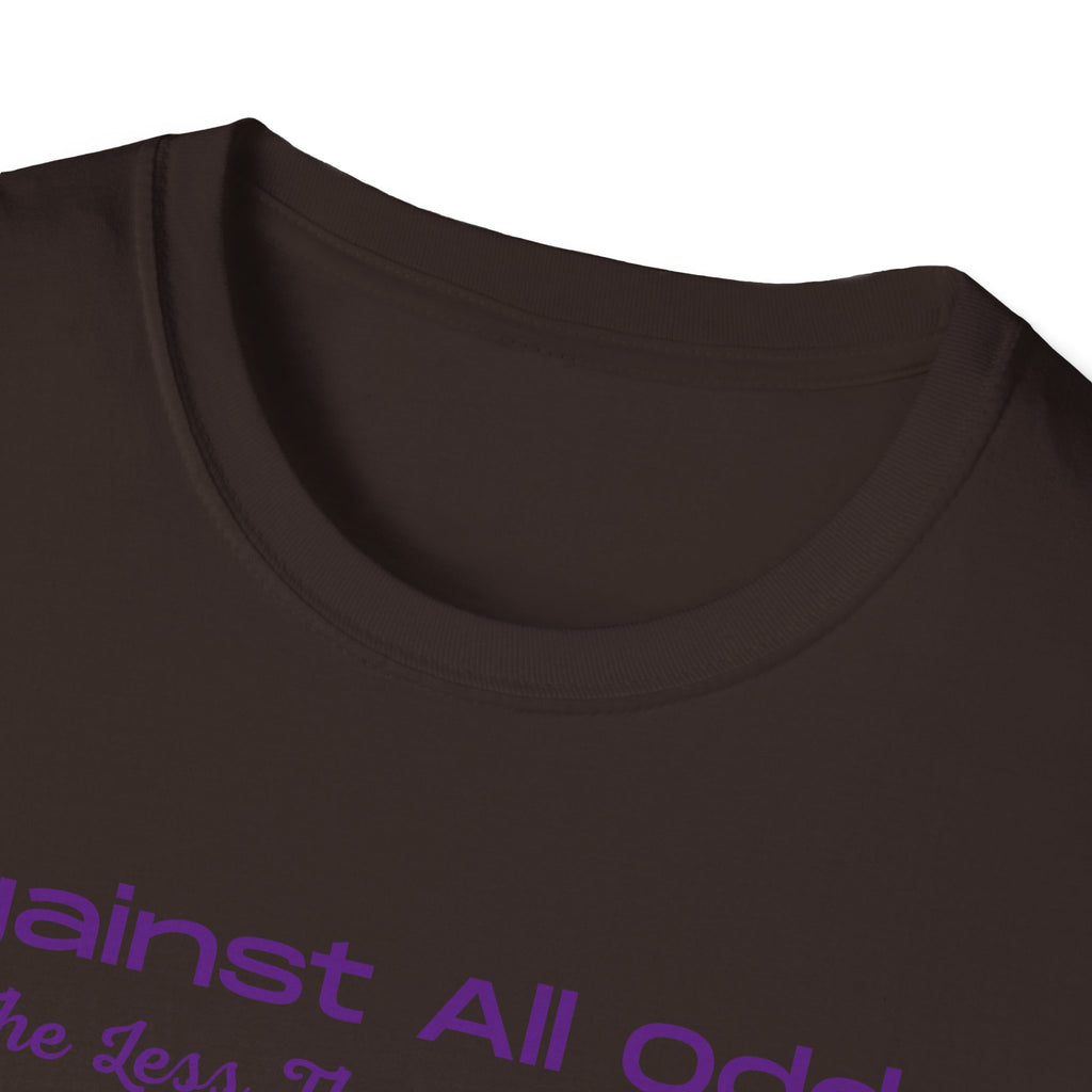 Against All Odds Rainbow T-Shirt – Inspirational 'The Less Than 1% Chance' Design
