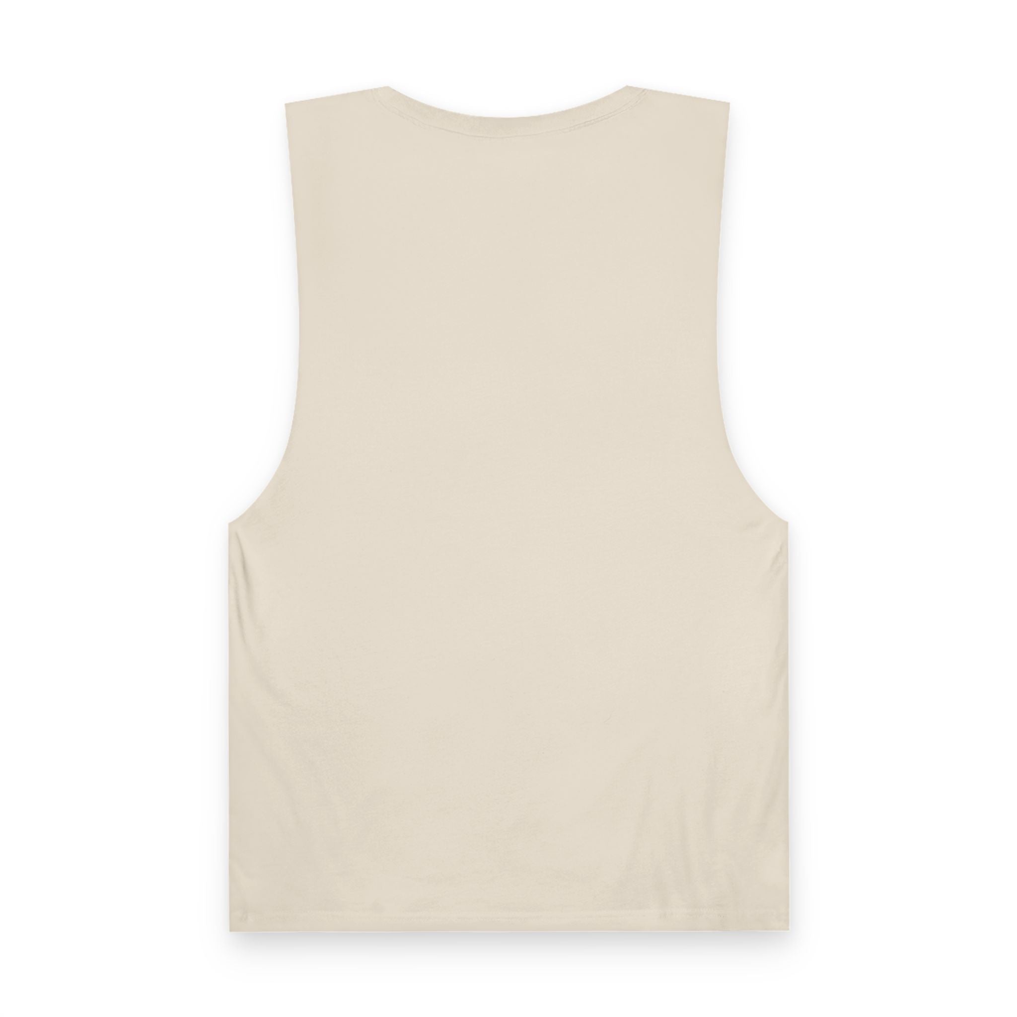 Pastel Rainbow Tank Top — Soft Lavender & Gray Rainbow Graphic Muscle Tee