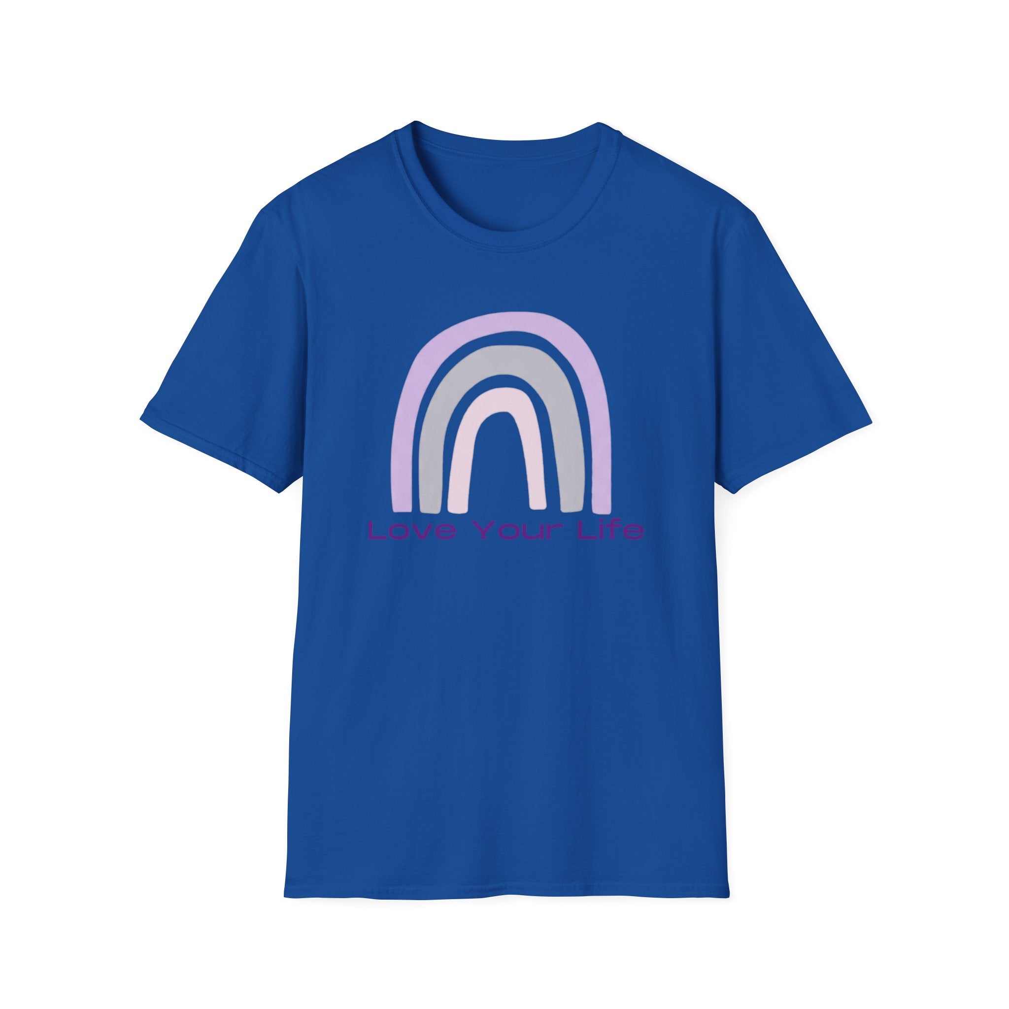 Love Your Life Rainbow T-Shirt — Pastel Positive Affirmation Tee