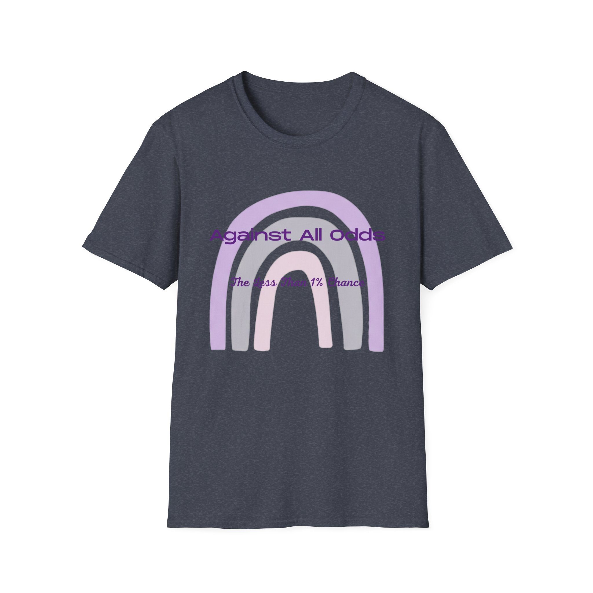 Against All Odds Rainbow T-Shirt — 'The Less Than 1% Chance' Inspirational Tee