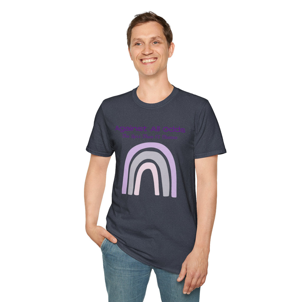 Against All Odds Rainbow T-Shirt – Inspirational 'The Less Than 1% Chance' Design