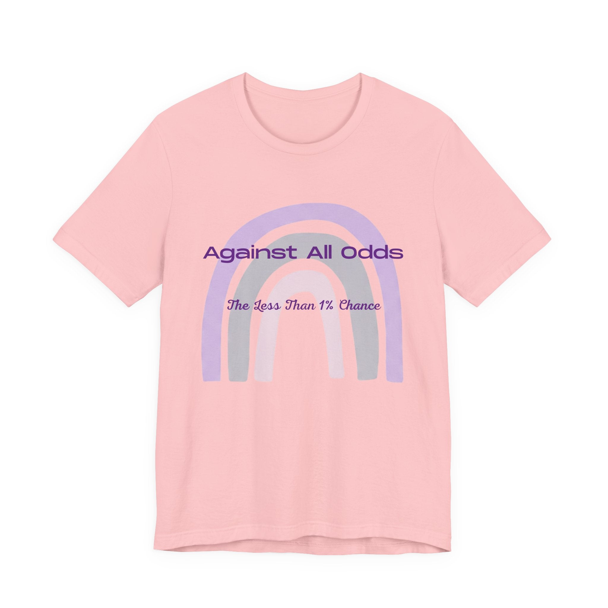 T-Shirt — "Against All Odds" Lavender Rainbow Inspirational Tee