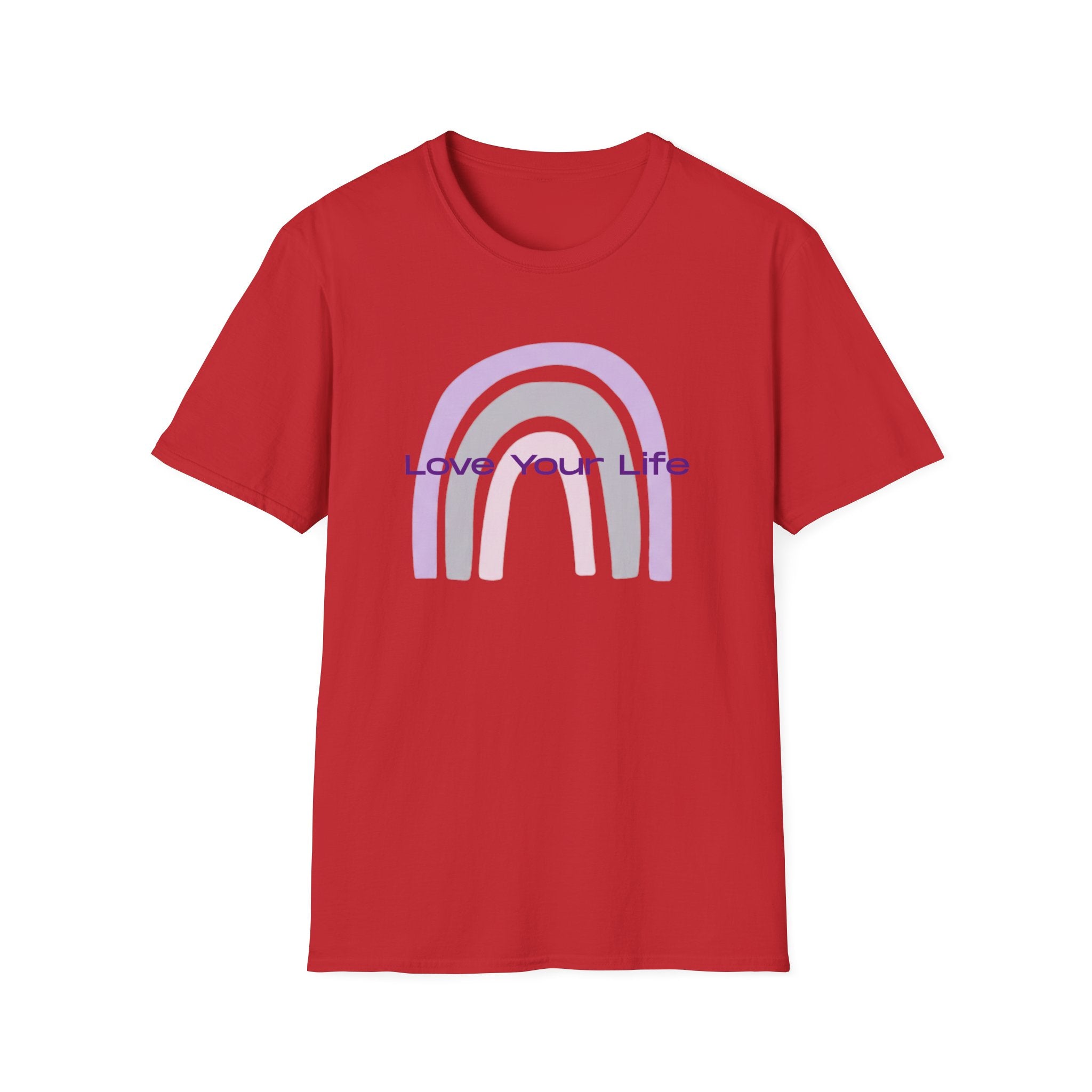 Love Your Life Rainbow T-Shirt — Pastel Retro Positive Tee