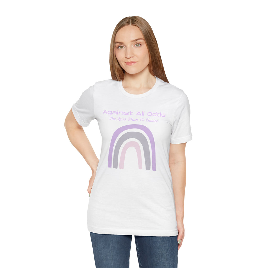 Against All Odds Rainbow Tee — Pastel Inspirational Graphic T-Shirt