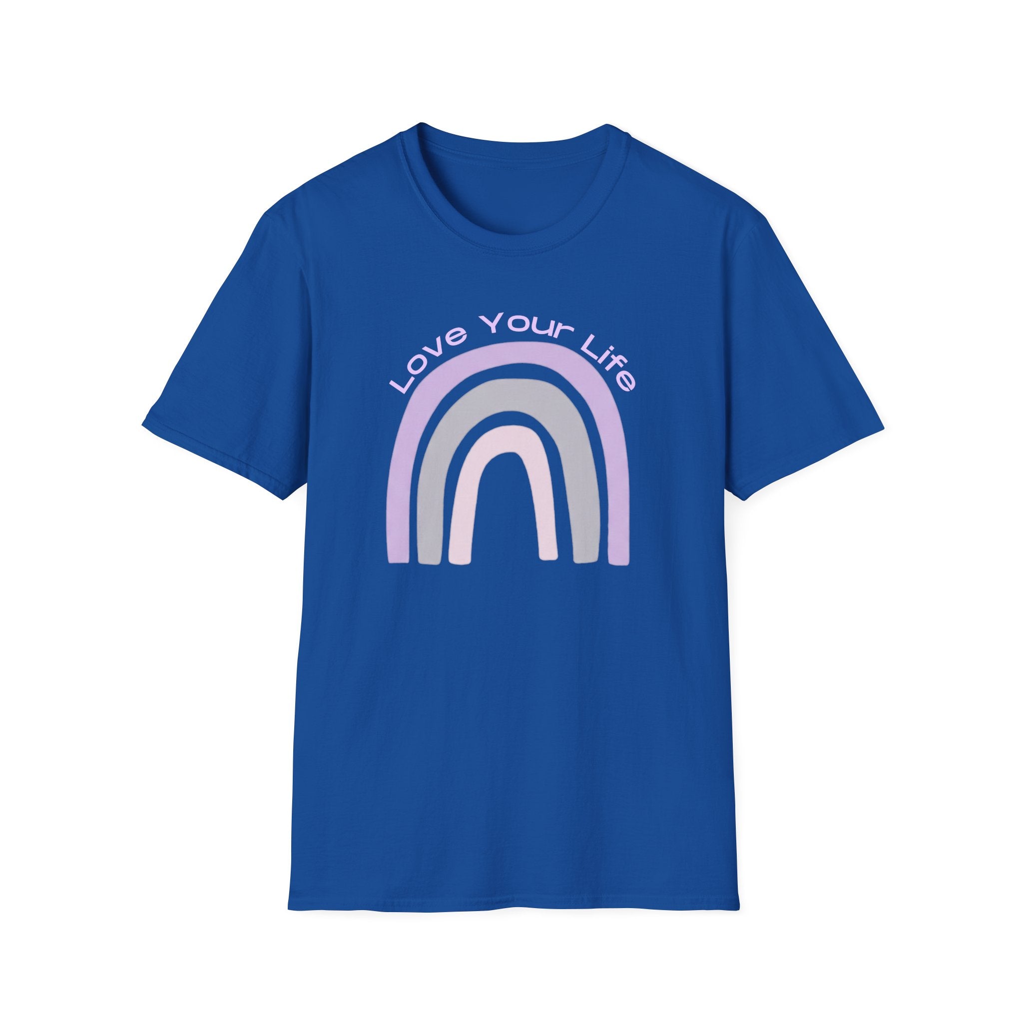 Love Your Life Rainbow T-Shirt — Pastel Retro Positive Tee