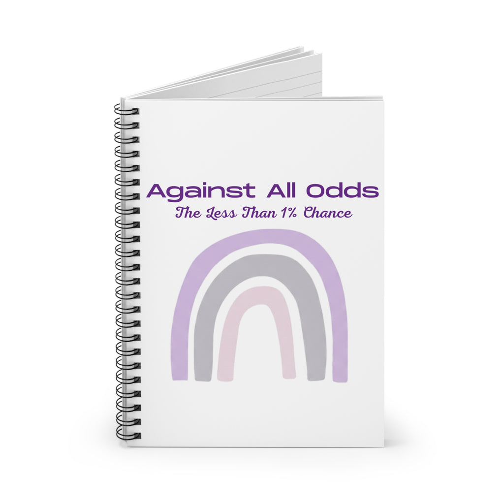 Against All Odds rainbow notebook | Spiral Ruled Notebook