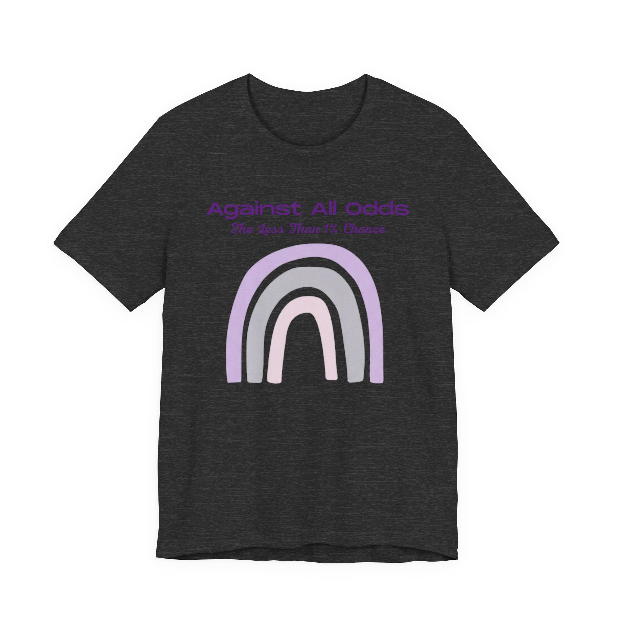Against All Odds Rainbow Tee – Inspirational Pastel Graphic Shirt