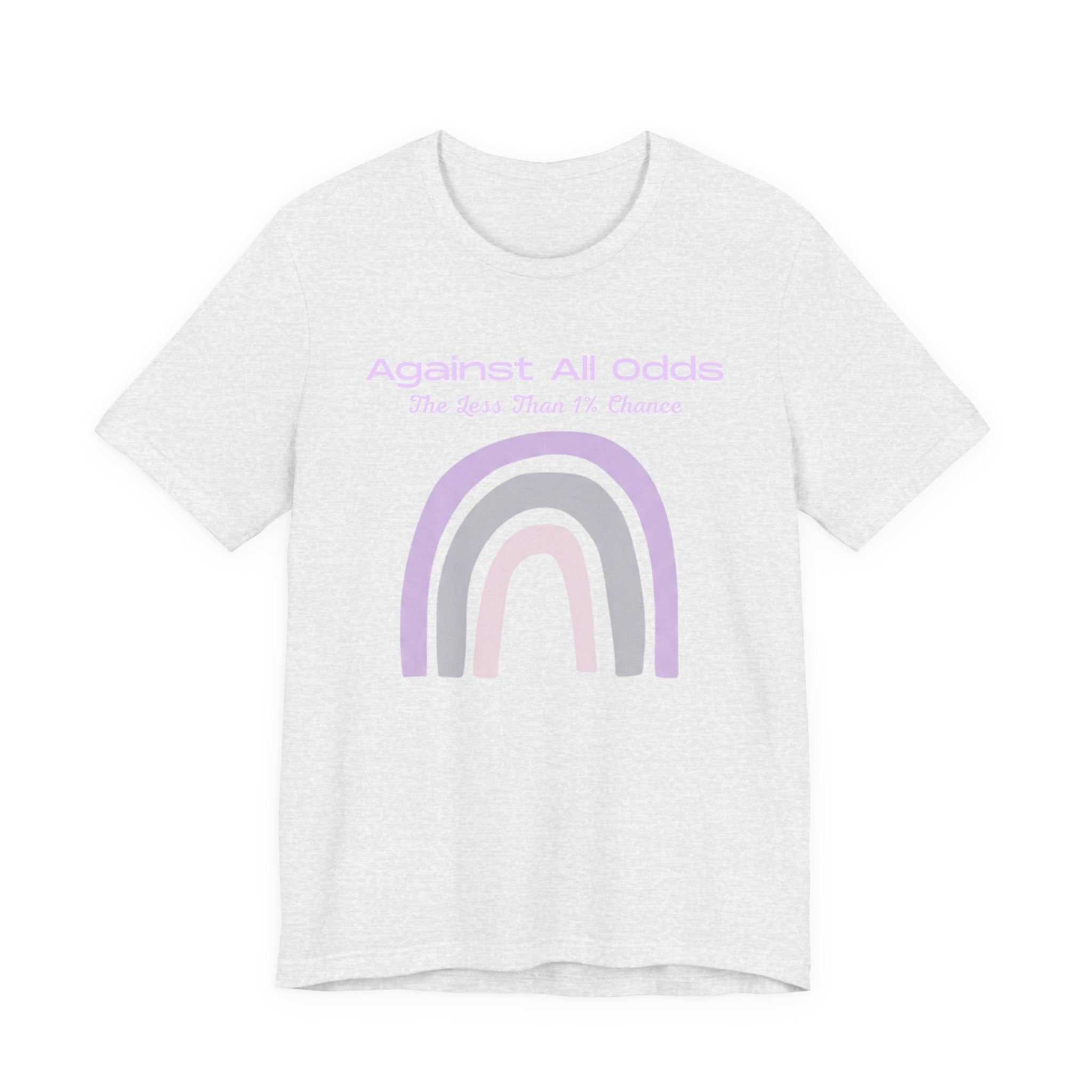Against All Odds Rainbow Tee — Pastel Inspirational Graphic T-Shirt