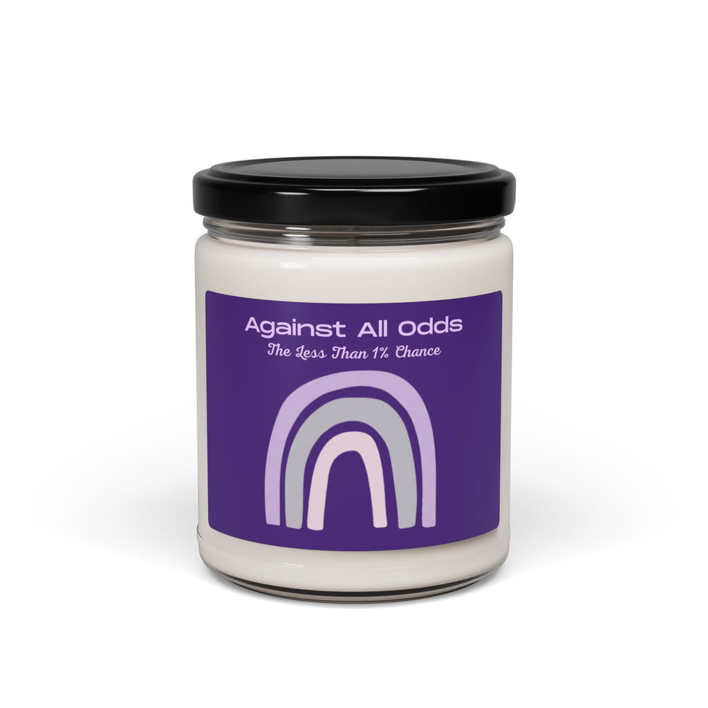 Soy Candle — "Against All Odds" Inspirational Scented Candle (9 oz)