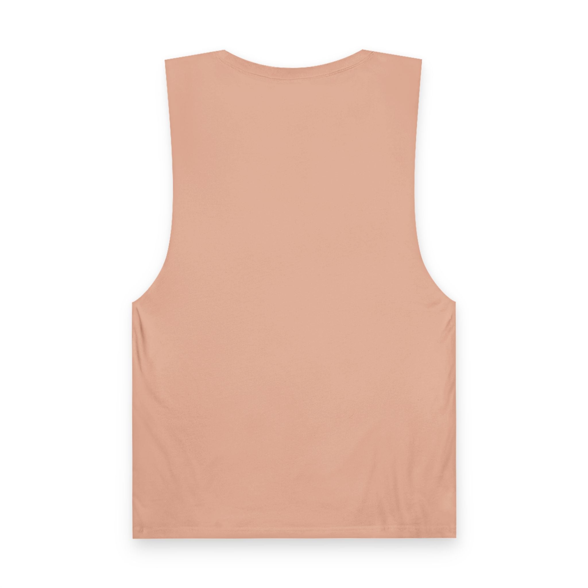 Pastel Rainbow Tank Top — Soft Lavender & Gray Rainbow Graphic Muscle Tee