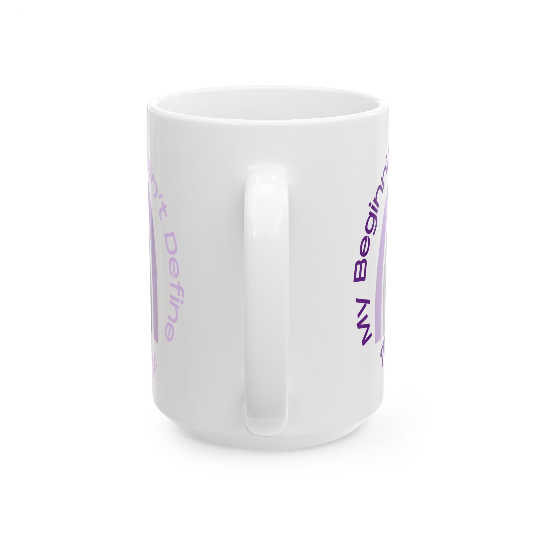 Inspirational Rainbow Mug — "My Beginning Doesn’t Define My Story" Ceramic Coffee Cup (11oz/15oz)