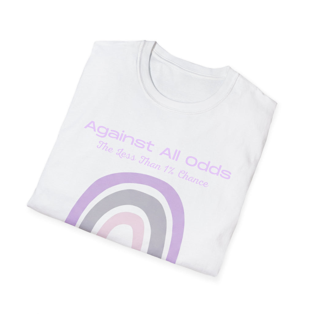 Against All Odds Rainbow T-Shirt — Pastel Inspirational Tee