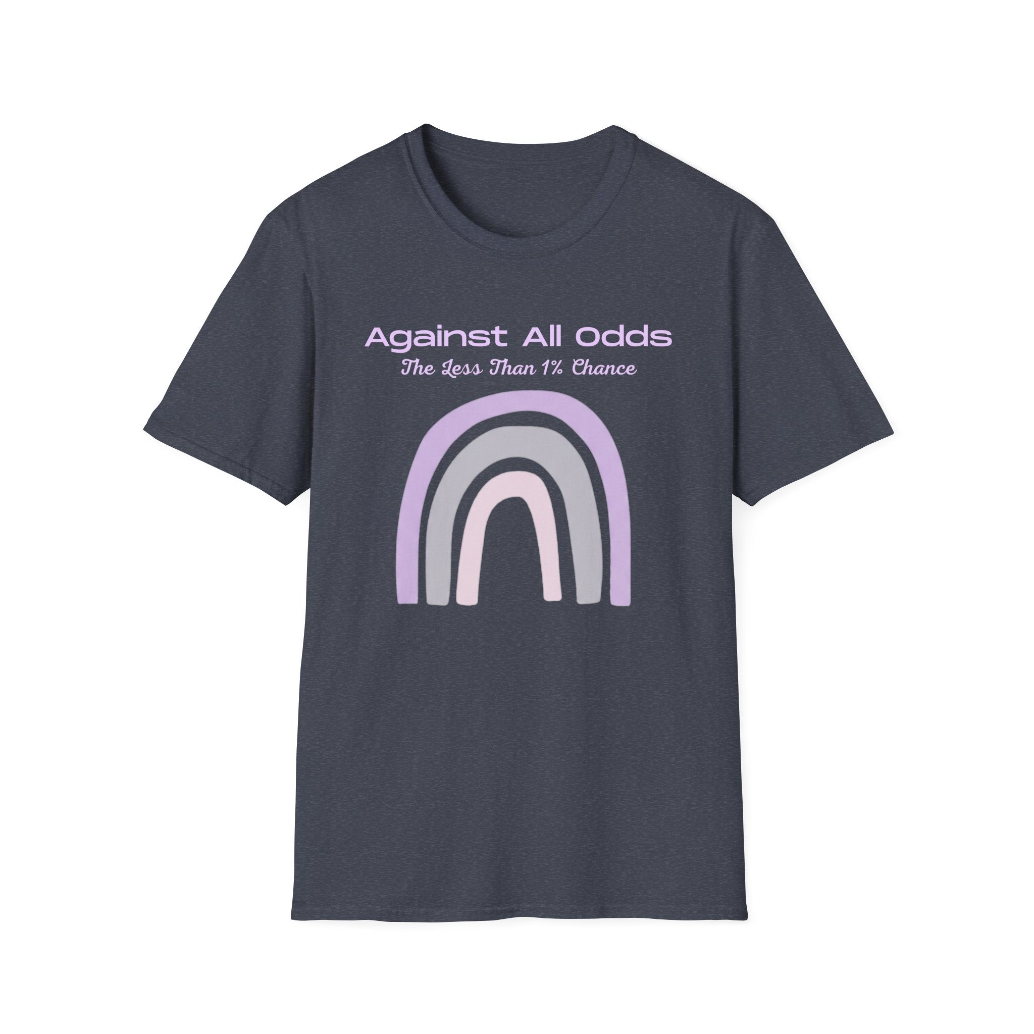 Against All Odds Rainbow T-Shirt — Pastel Inspirational Tee