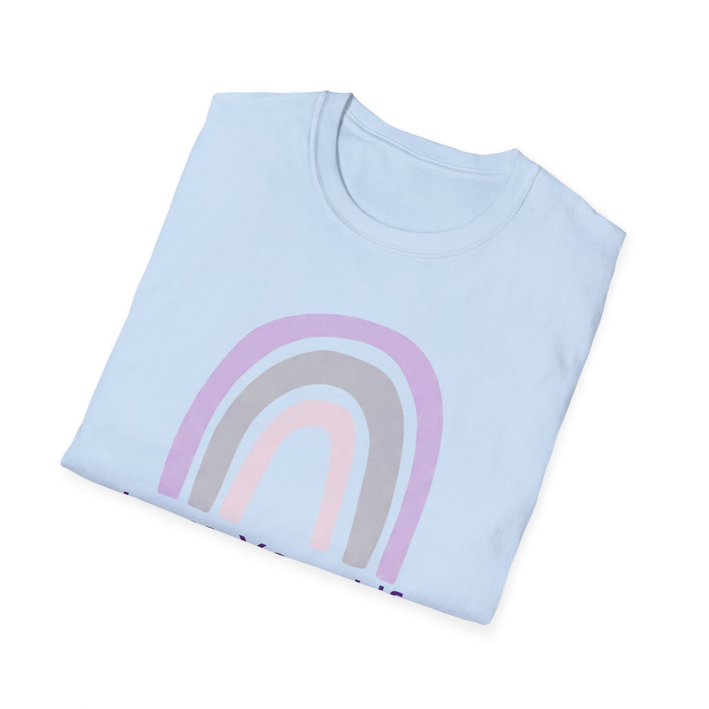 Love Your Life Rainbow T-Shirt — Pastel Positive Affirmation Tee